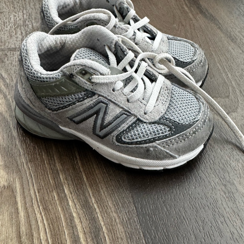 New Balance Kids' Sneakers in Gray and White